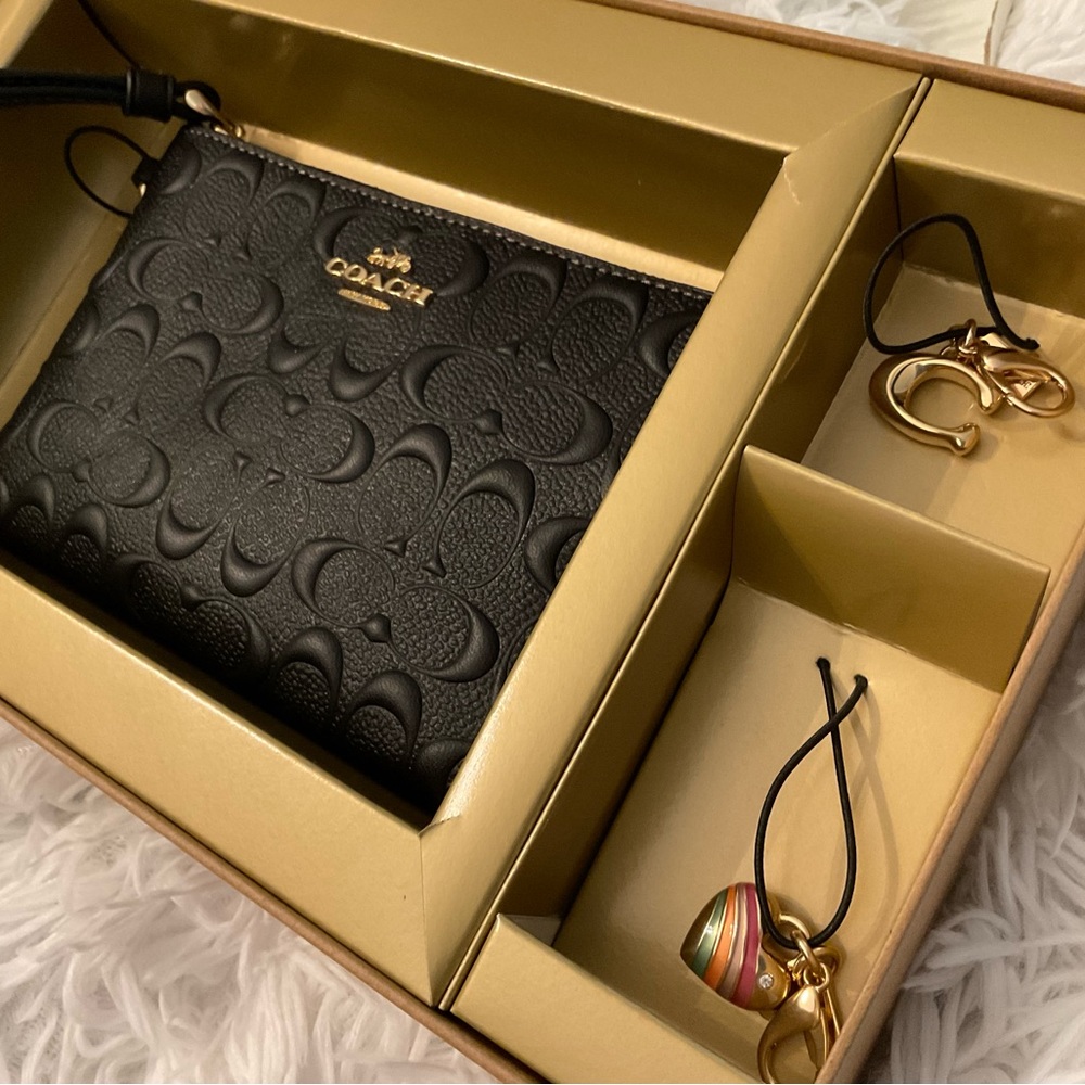 Coach Corner Wristlet